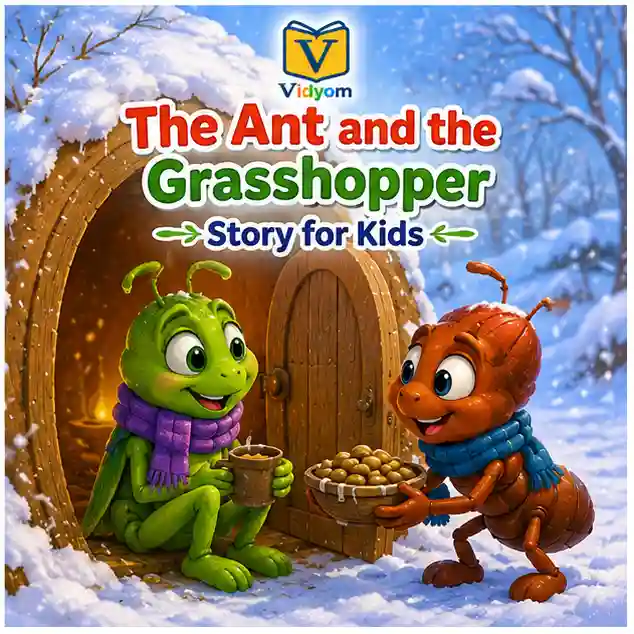 The Ant and the Grasshopper Story for Kids